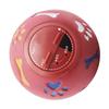 Dog Treat Dispenser Ball Slow Feeding Adjustable Chewing Puppy Puzzle Ball Toy for Cat Red