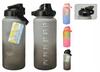 2L motivierende Mess-Wasserflasche Sportflasche mit Griff
