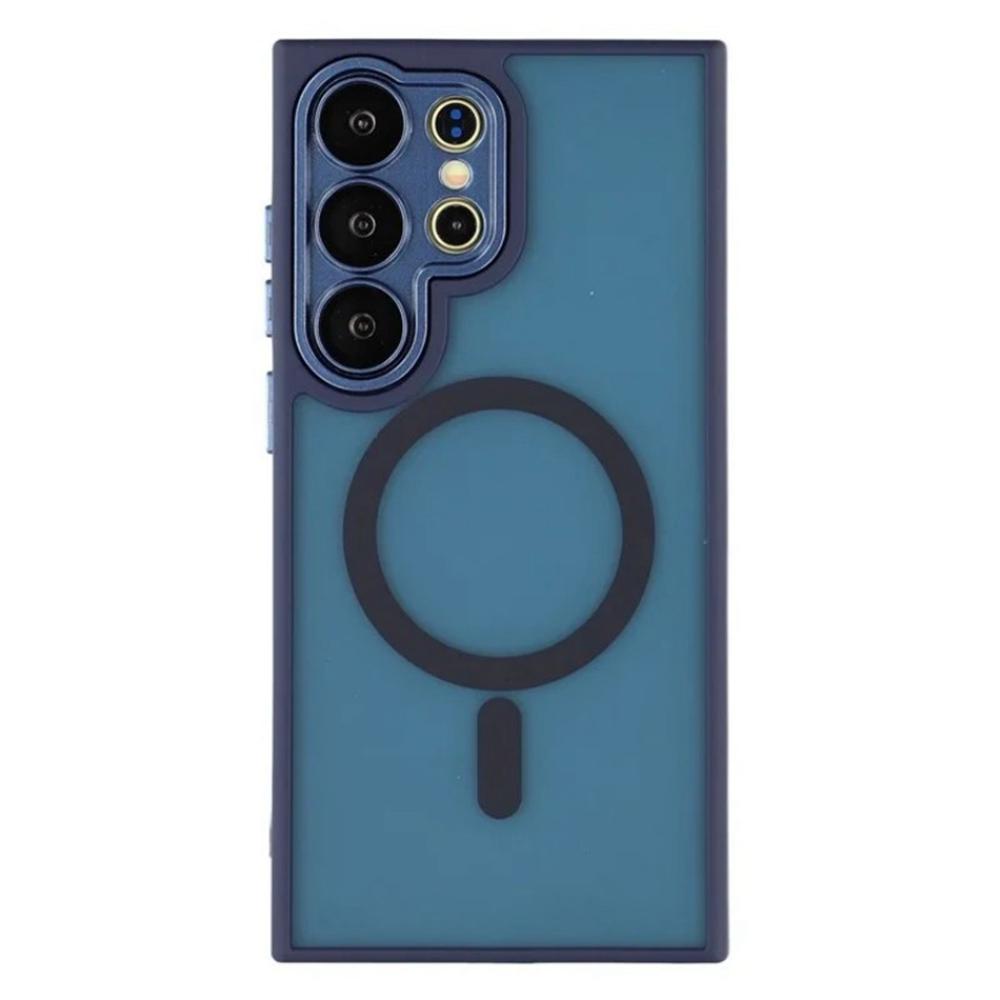 WANLONFENG QB1 Series For Samsung Galaxy S25 Ultra Case Compatible with MagSafe PC TPU Shockproof Phone Back Cover