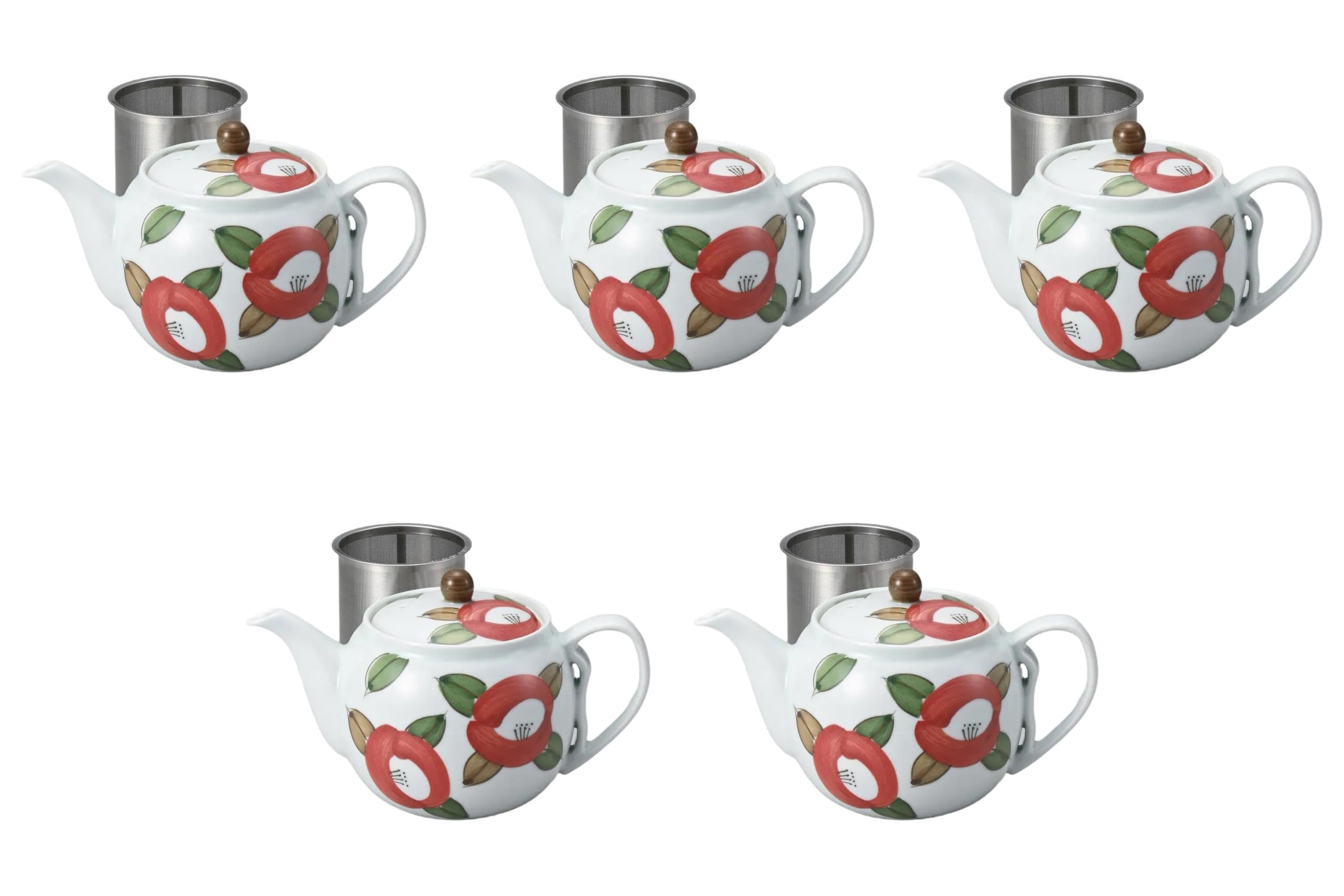 

Набор из 5 круглых горшков Камелия из нержавеющей стали x 12 см Фарфор Арита Arita Setomonohonpo [12 (725 куб.см)] Горшки, Посуда,