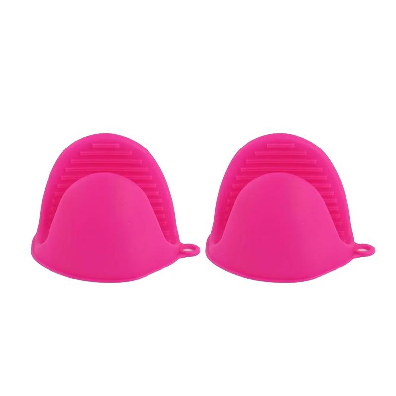 2Pcs Oven Gloves Silicone Heat Resistant Cooking Pinch Mitts Potholder For Kitchen Cooking & Baking