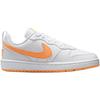 Nike Court Borough Low top Skateboard Shoes White/Orange Unisex DV5456-119