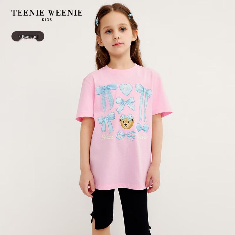 Teenie Weenie Kids Girls  Casual Loose Short Sleeve T-Shirt 130