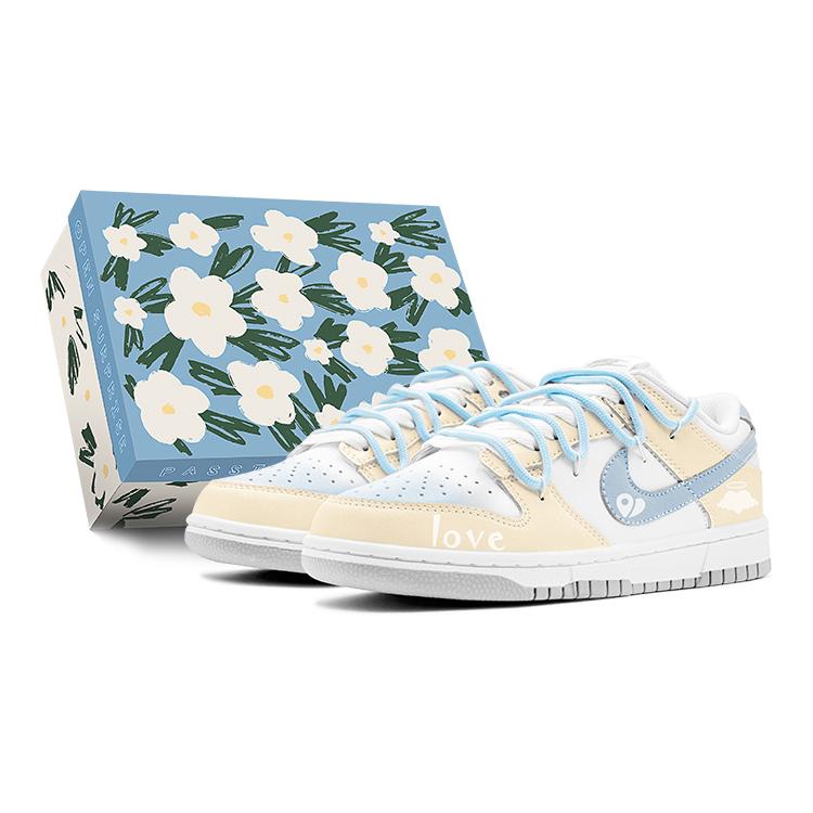 

Nike Dunk Angel Love Casual Low top Skateboard Shoes Men s Blue Yellow DV0831-101(TeamS-S-BOX) 40.5