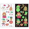 10Pcs Christmas Tattoo Stickers Luminous Waterproof Temporary Face Funny Decoration