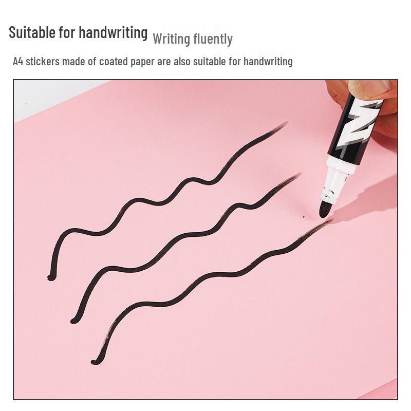 A4 Glossy/Matte Color Self-Adhesive Stickers for Inkjet & Laser Printing