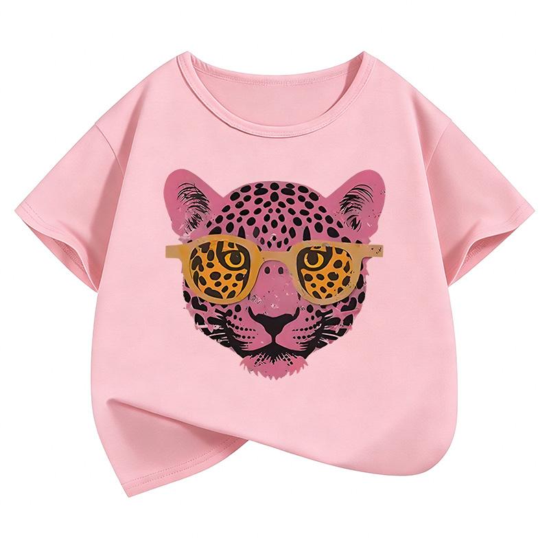 T-shirts Graphiques Imprimés Tigre Mode pour Enfants Été Manches Courtes T-shirts Dessin Animé Garçons Filles Vêtements Tops Kawaii Y2K T-shirt Enfant