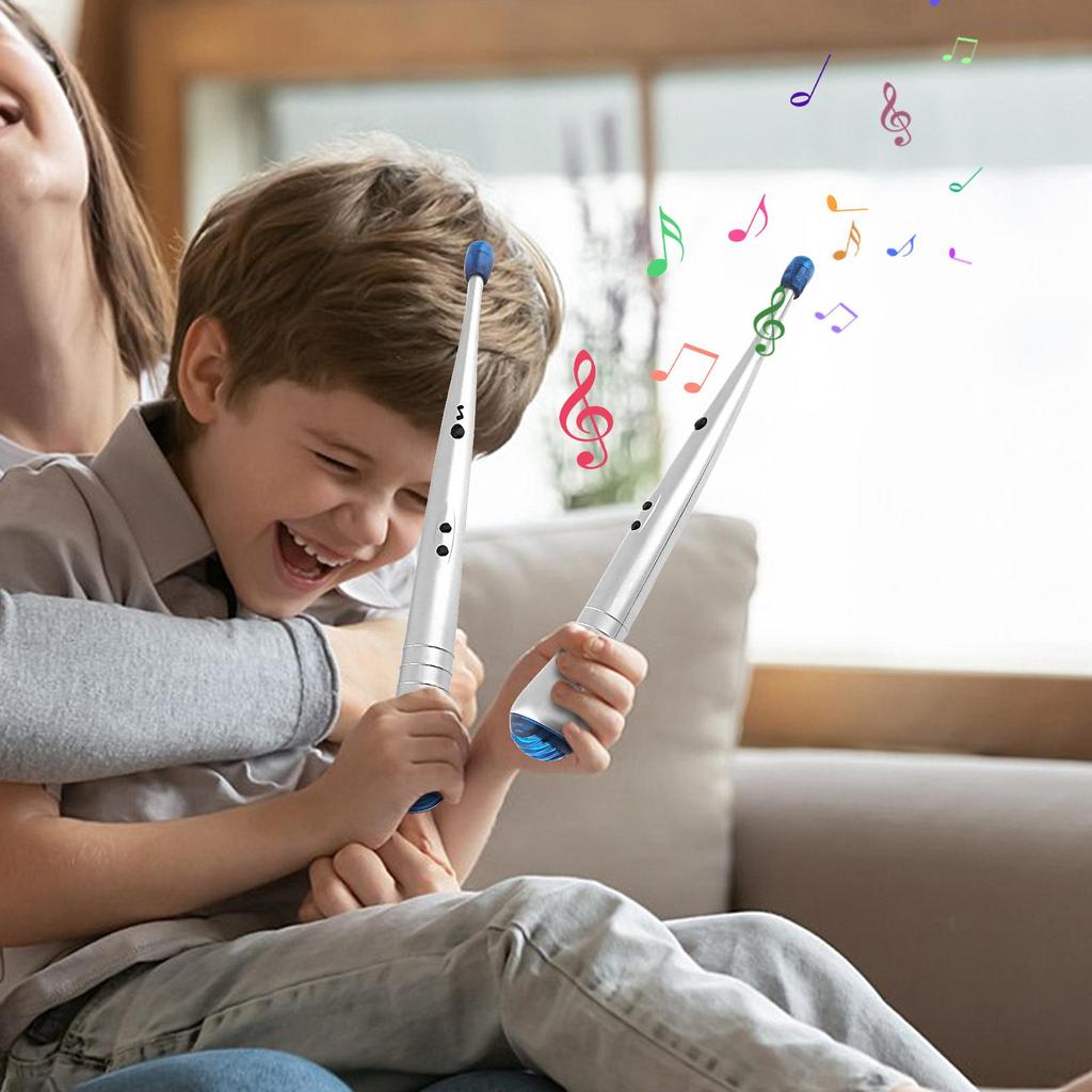 Elektrické vzduchové bubenické paličky 1 pár Elektronické digitální rockové paličky Vzduchové bubny Rockový rytmický stick se zvukem pro děti