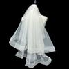 Delicate Wedding Bridal Lace Veil with Pearl/ Bowknot Girls Bride Veil Long Tulle Wedding Tiaras for Marriage Women