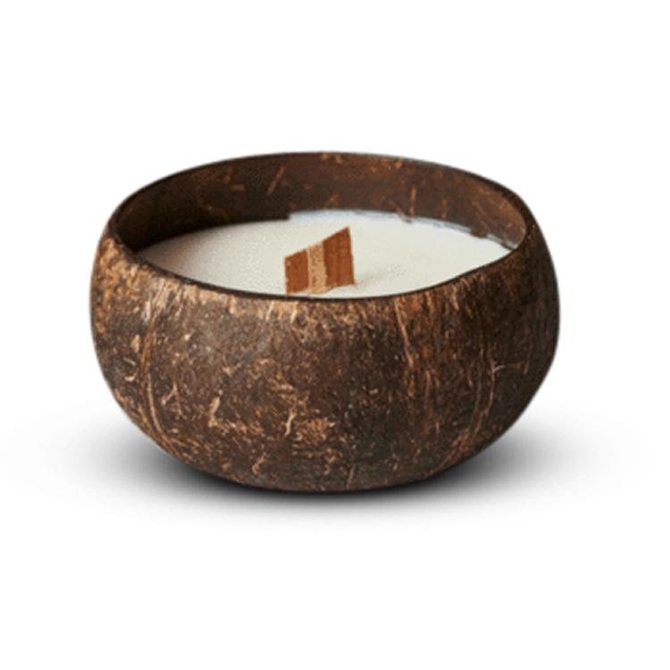 Customized Logo Coconut Bowl for Candle Making Eco-friendly 5 inch
