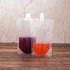 Travel Party Leak Proof Refillable Plastic Juice Pouches Liquid Containers Drink Pouch Soybean Milk