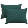 Sofa Cushions 2 Pcs Dark Green 70 X 50 Cm Fabric