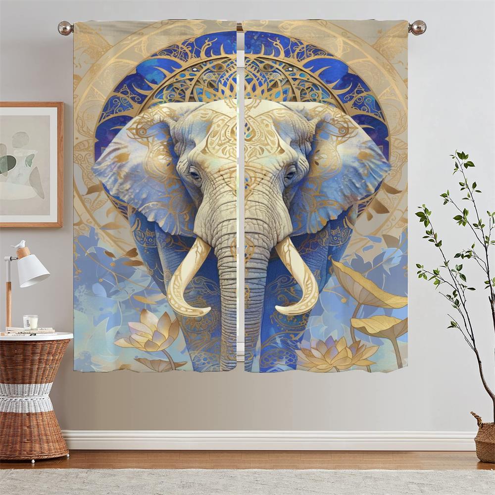 Like a Lotus Pond Heart Indi Bodhi Curtains Child Room Ready Curtains Cheap Things With Free Shipping for Home Blind Curtain
