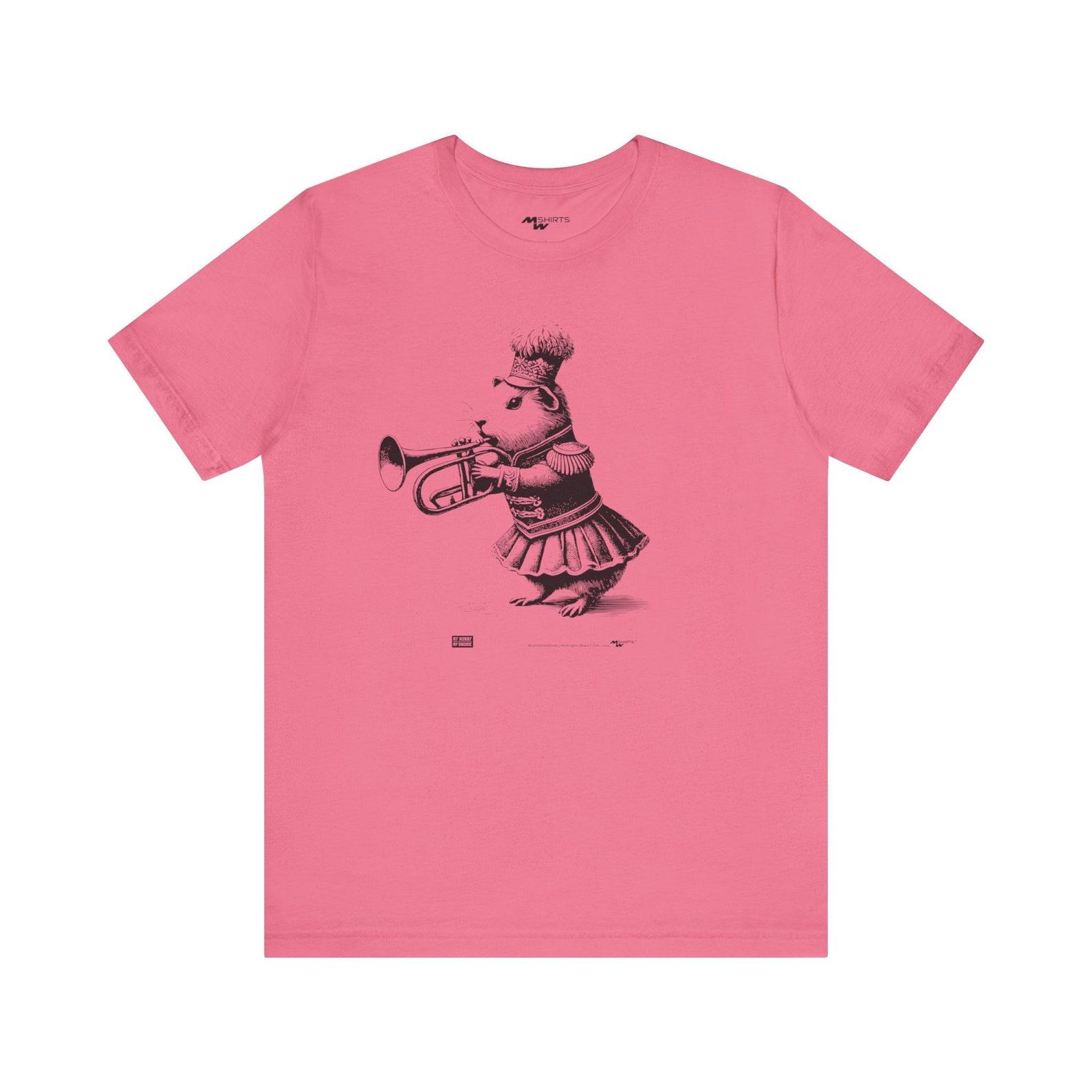 Guinea Pig Marching Band Shirt: Vintage Style Trumpet Tee S