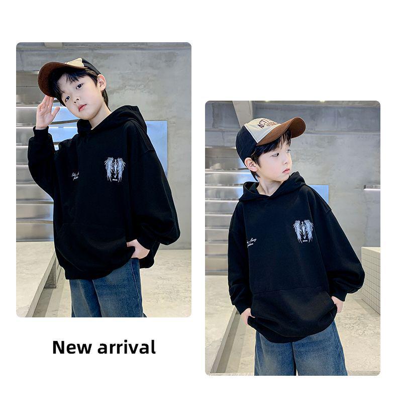 Boys' Korean Style Hoodie - Spring/Autumn 2025 New Arrival