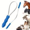 Double-Sided Stainless Steel Pet Grooming Tool Metal Fine-Toothed De-Shedding Tool Suitable for Grooming Pets Like Cats Dogs Horses Cows