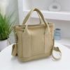 Women's Canvas Tote Bag  Handbags for Commuting Bag Pure Color Messenger Shoulder Bag Female Handbag