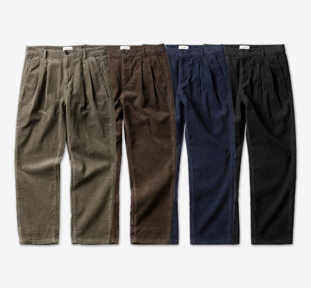 Solti Tura Corduroy Washed Trousers (Light Khaki)