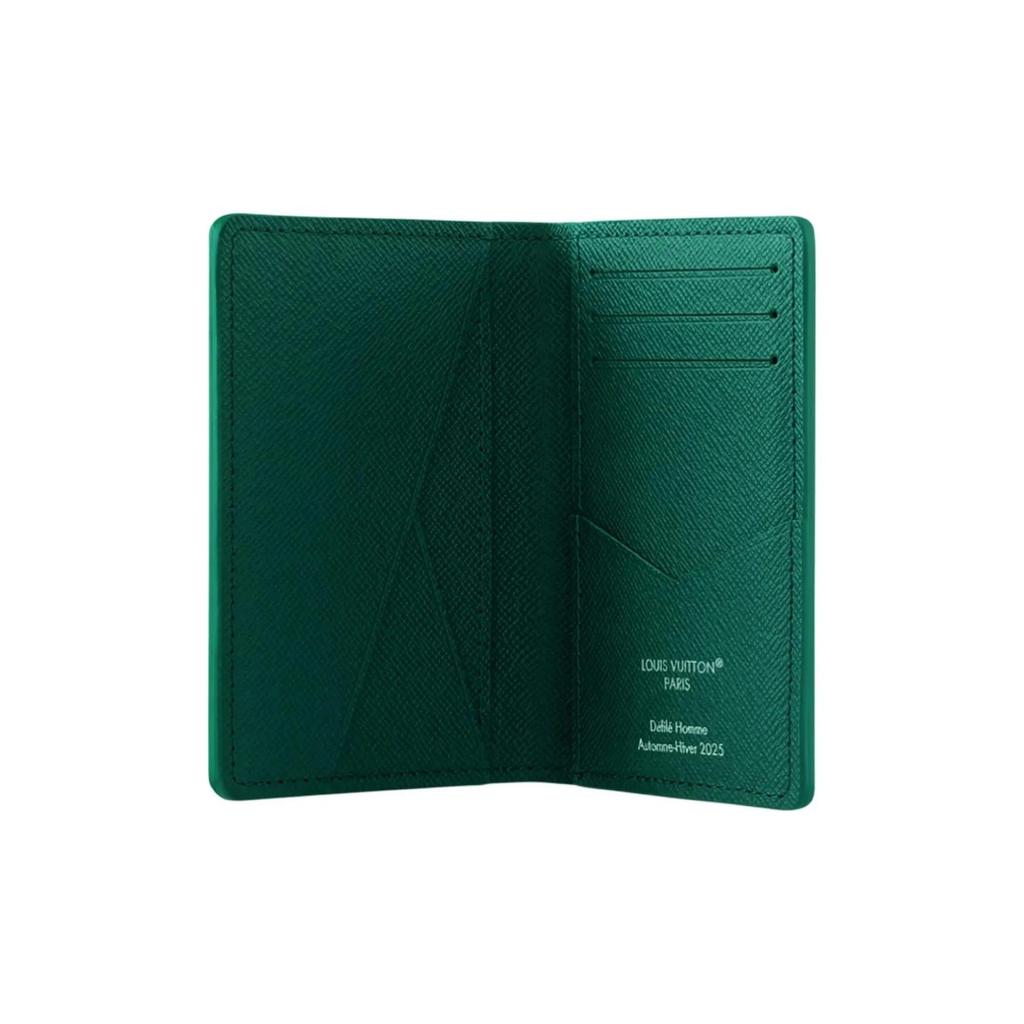 LOUIS VUITTON x NIGO Collaboration Pocket Organizer Monogram Coated Canvas Wallet Men's Green