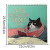 Cats Chillin' with Books 2026 Wall Calendar - Funny Cute Cat Wall Calendar Home Decor, Bookish Gift for Book Lovers