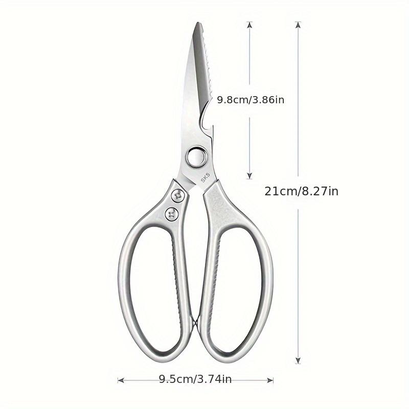 1 Set of Multifunctional Kitchen Scissors, Heavy-duty Sharp 304 Stainless Steel, Silver Apartment Kitchen Accessories, Chicken,