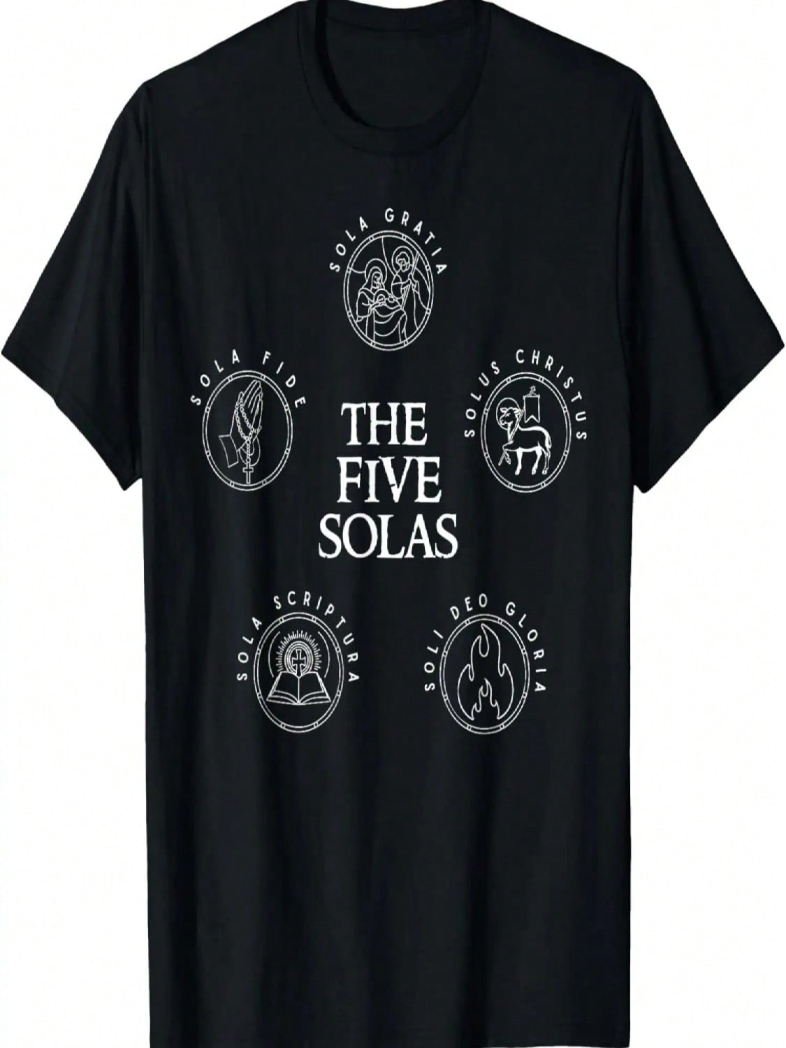 Sola Scriptura Protestant  Reformation 5 Solas T-Shirt S