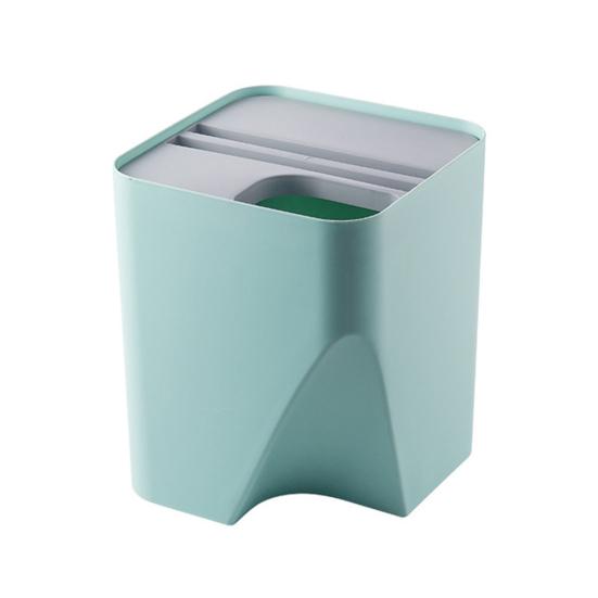 Kitchen Trash Bin Sorting Waste Recycling Storage Cooking Wet Dry Garbage Can