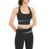 Workout Sets for Women 2 Piece Seamless U Neck Crop High Waist Shorts Color-Blocking Slimming Athletic Gym Yoga Outfits for Yoga Pilates Activewear