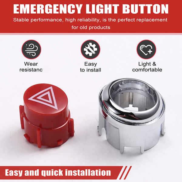 

3W0959676E: Fits 11-18 Bentley Continental GT Emergency Hazard Light Switch Button None