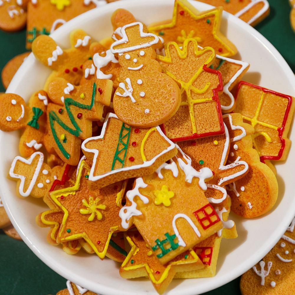 

20 шт./компл. Рождественская серия с плоской задней частью, смола, кабошон, орнамент, фигурка, ремесла, украшение для дома