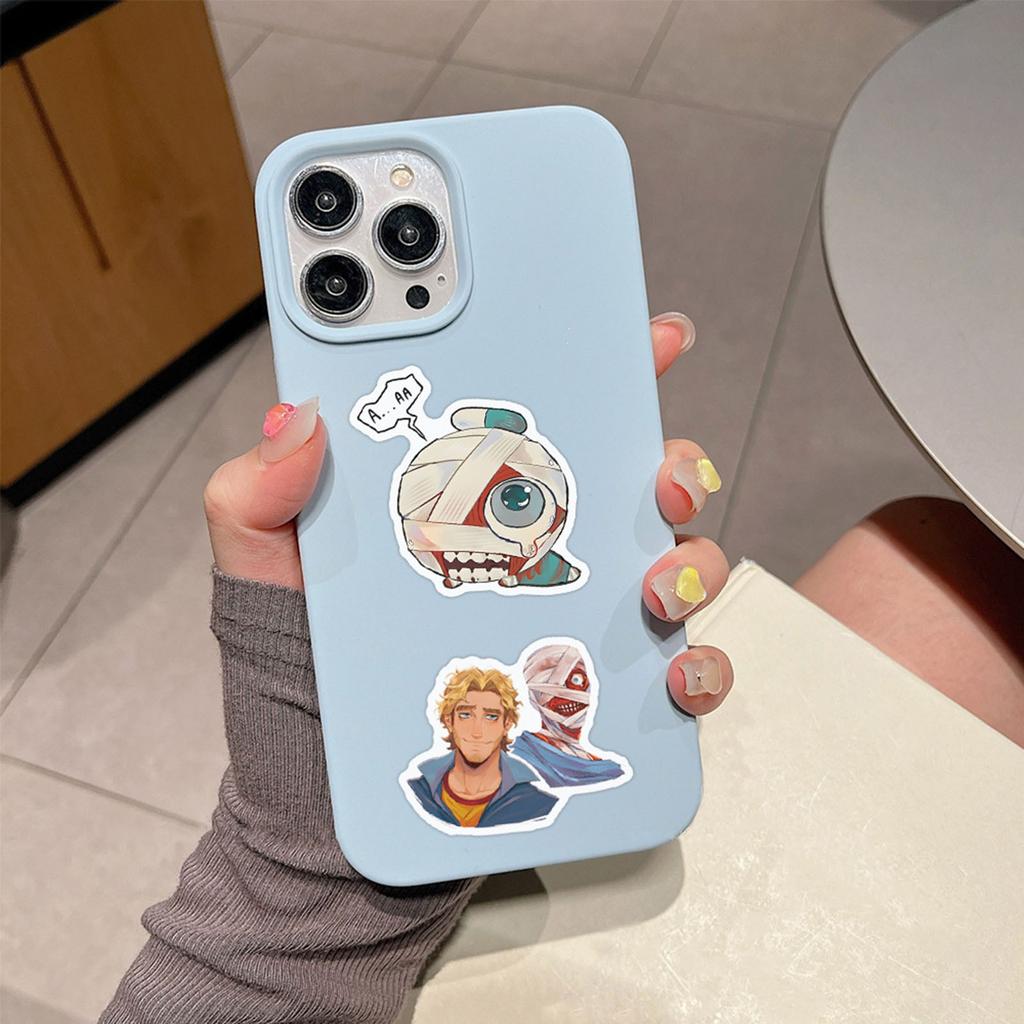 55pcs Suitcase Stickers Waterproof Stickers Scooter Computer Tablet Cartoon Decoration