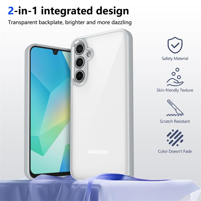 Transparent PC Soft Silicone Shockproof Case For Samsung Galaxy A54 A34 M14 M34 M54 A24 A14 4G 5G Lens Protect Clear Phone Cover