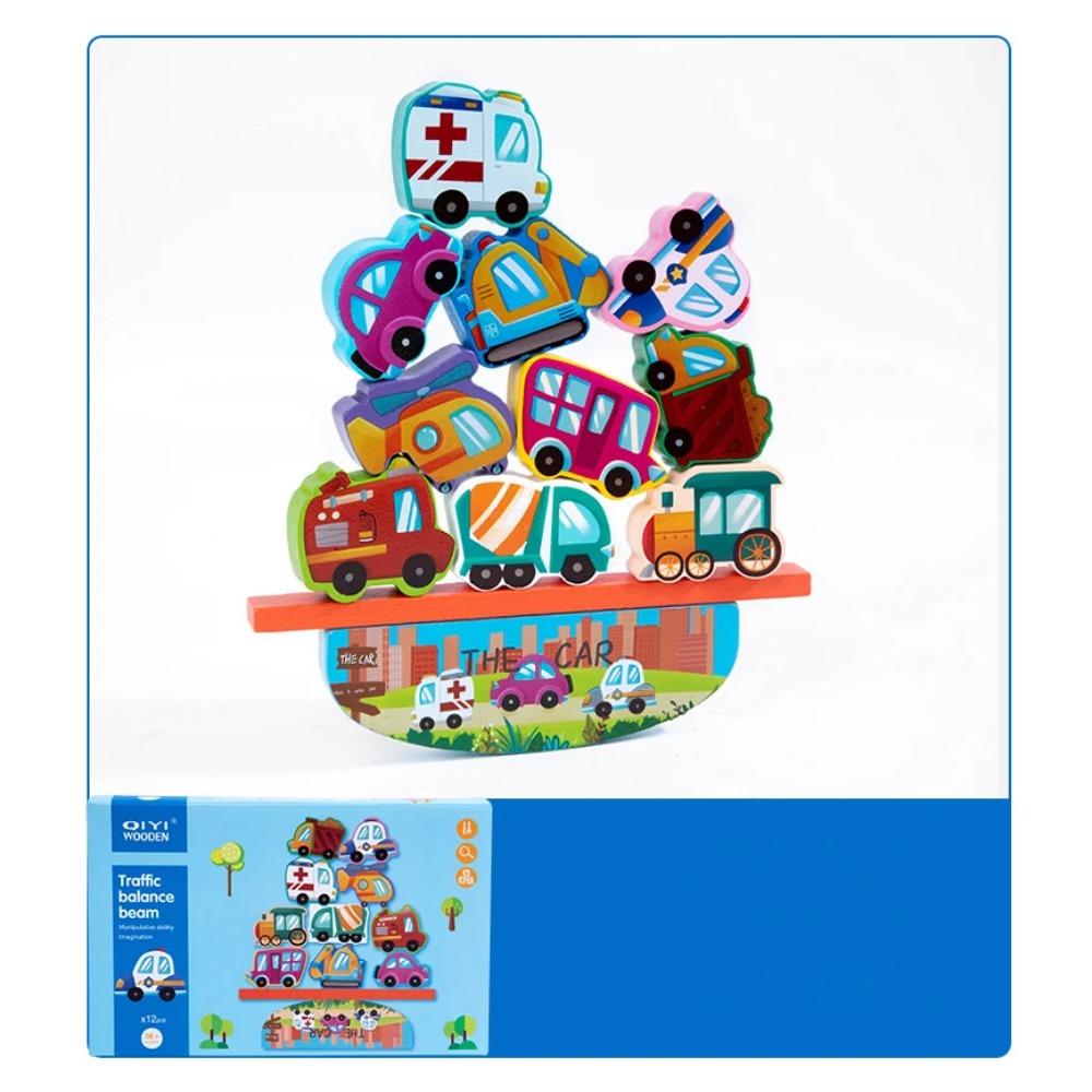Wooden Stacking Animal Dinosaurs Building Blocks Toys Kids Educational Balance Toys Parent-child Interactive Tabletop Game