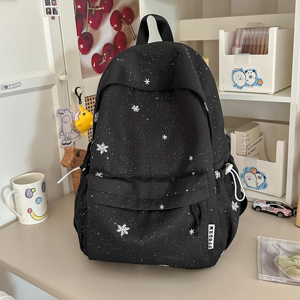 Schoolbag new simple five-pointed star printed backpack waterproof and wear-resistant student schoolbag daily commuting leisure backpack