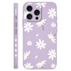 Soft Daisy Liquid Silicone Fall Prevention Case Comfortable Cover For iPhone 16 16e 15 Pro Max Samsung Galaxy S25 Plus XiaoMi Redmi Note 14 Pro Plus