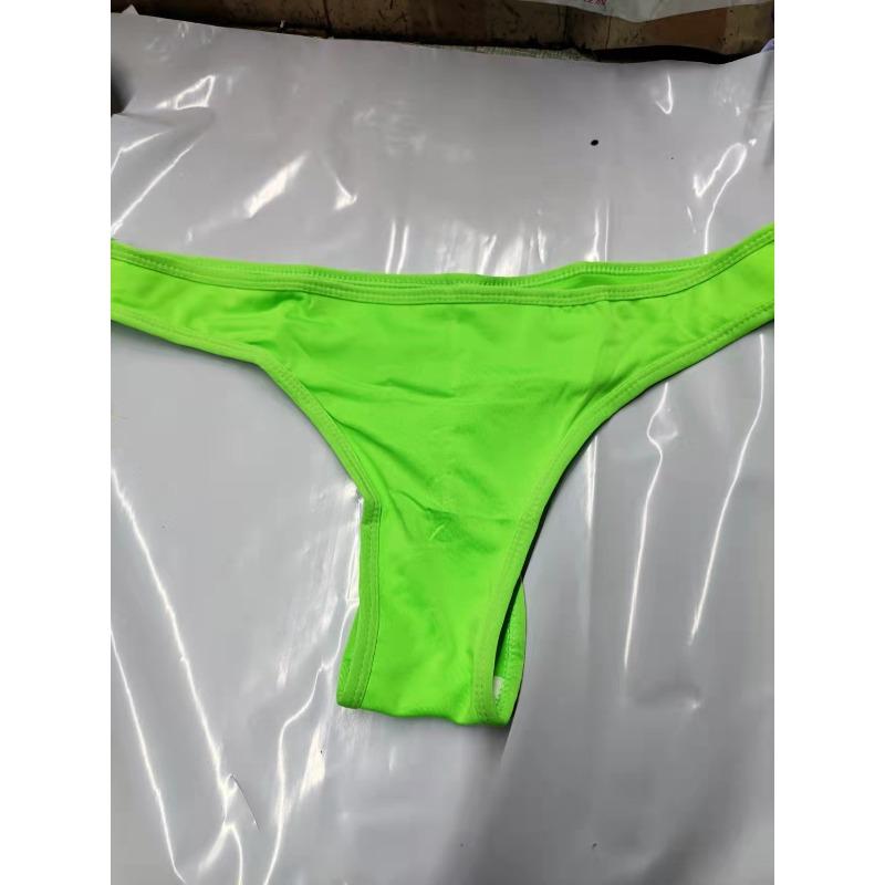 

Новые сексуальные женские стринги, однотонные плиссированные стринги, плавки-бикини 3XL