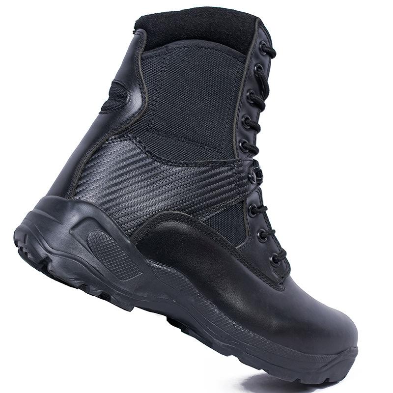 High Top Boots Black Outdoor Integrated Desert Hiking Mountaineering Shoes