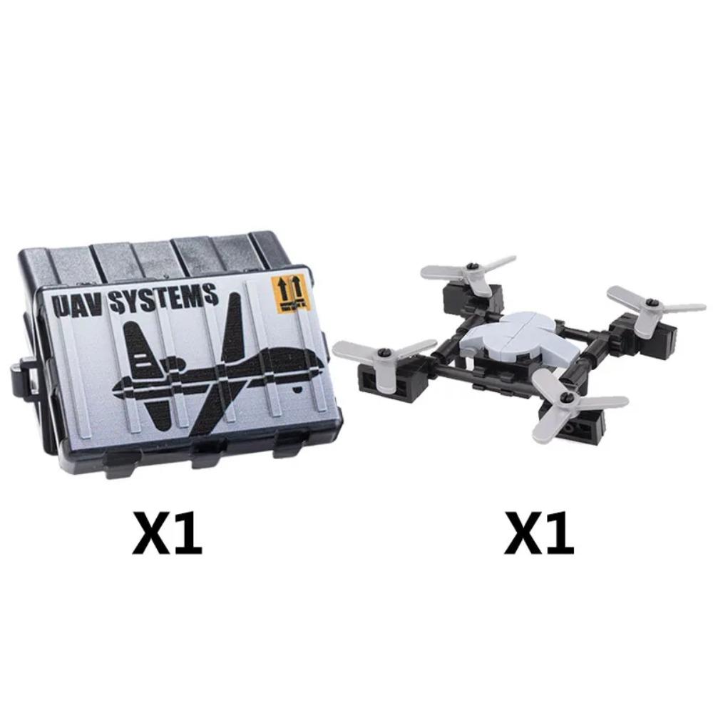 WW2 Military MOC Building Block Soldier Printed Weapon Case Rack Drone Bomb Disposal Mortar Gatling Maxine Gun DIY Toy Gift K046