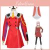 Elegant Red Uniform Darling In The Franxx Zero Two Costume For Parties And Events