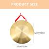 EXCEART Gong, 32cm Gold, Percussion Drum, Signal Drum, Copper Steel with Play Hammer, Mallet and Hanging Cord Set, Perfect for Openings,