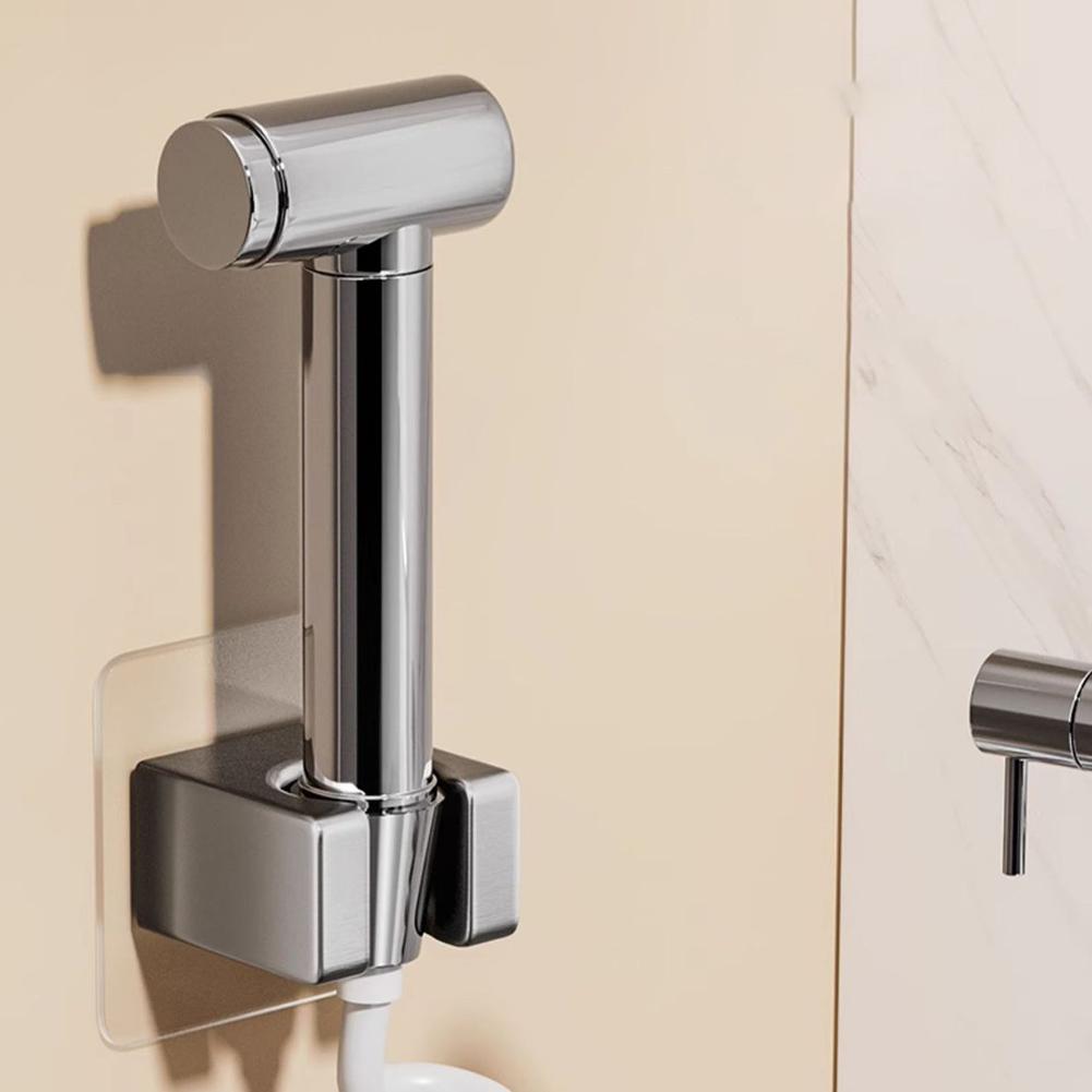 Punch-Free Shower Head Holder Waterproof Adjustable Polished Handheld Suction Strong-Adhesive Shower Bracket Base For Bathroom