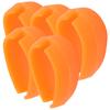 5pcs Fishing Inline Method Feeder Bait Mould Silicone Good Elasticity NonToxic Fish Equipment(Orange )