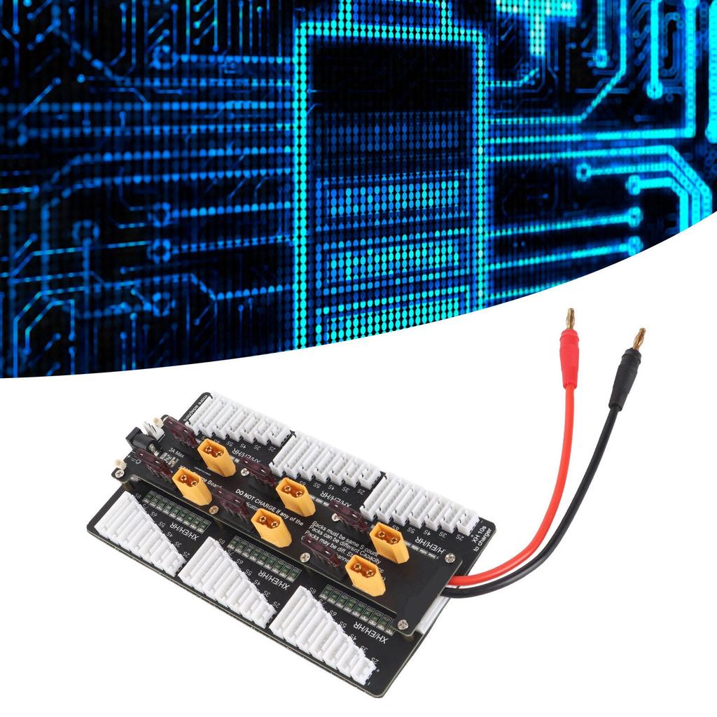 XT60 Battery Charger Board 2‑8S Batteries Parallel Charging Boards for PL8 PL6 Balance Chargers