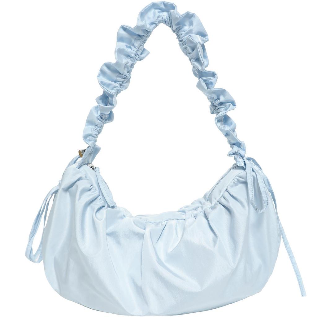 Gefaltete Wolken Koreanische Nischen Crossbody-Tragetasche, Große Kapazität Damen Knödeltasche