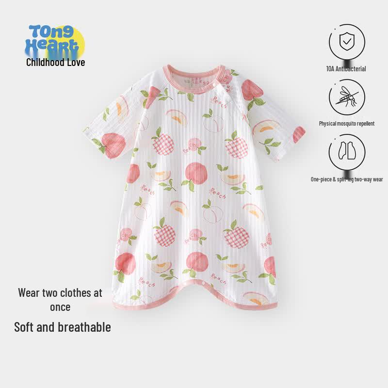 

Tonglian Chuxin Baby Summer Pure Cotton Sleep Robe & Pajamas 100