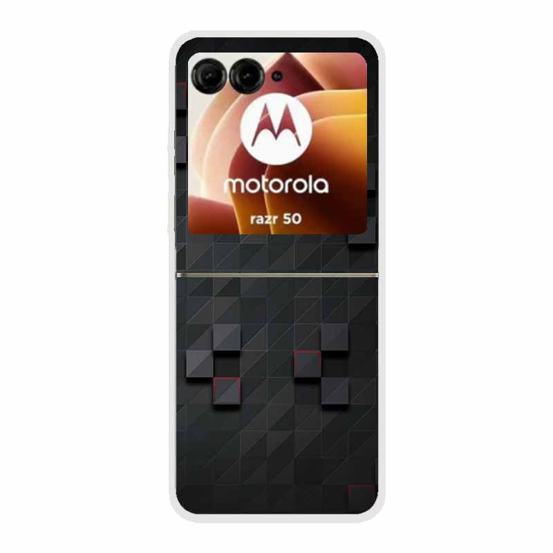 For Moto Razr 50 Case Clear Plastic Hard Painted Space Transparent Phone Covers for Motorola Razr 60 50 Coque Razr 2024 PC Cases