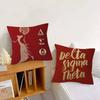LOGO D-Delta S-Sigma Theta   Pillow Gifts Home Office Furnishings Bedroom Sofa Car Cushion Cover case 45x45cm