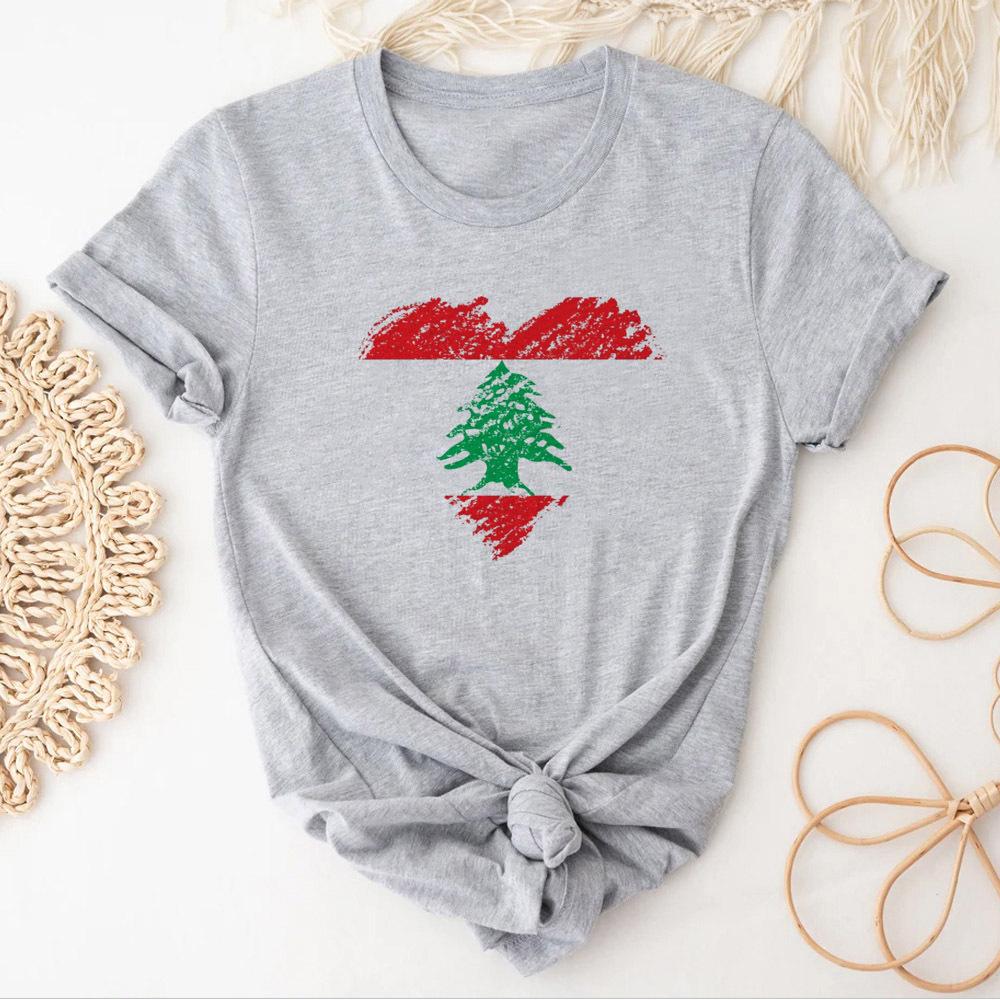 Libanon dámské tričko Prodyšné Grunge Psychedelické 80. léta kawaii grafické tričko Punk Vintage Gotické hip hop Grafické 80. léta