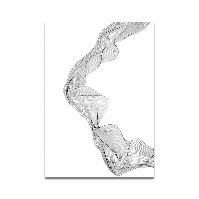 

Абстрактные витые линии, минималистичный холст для гостиной, подвесная картина, современная декоративная живопись, Cuadros Decoracion, салон искусства 21*30cm