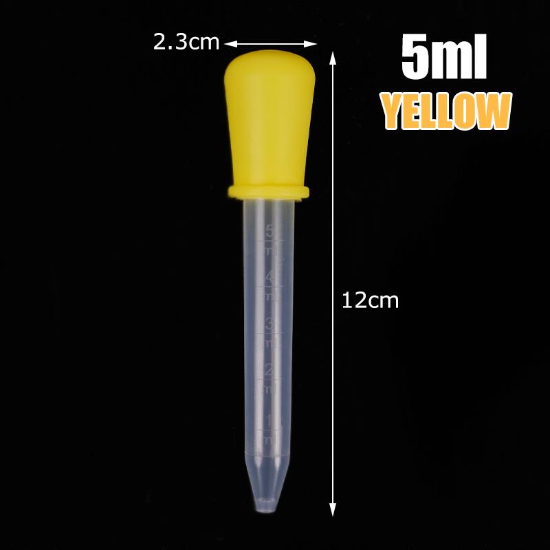 5pcs 5ml Small Silicone Plastic Pipette Dropper Feeding Medicine Pipette Dropper Feeding Medicine for Cat Dog Small Pet Feeder